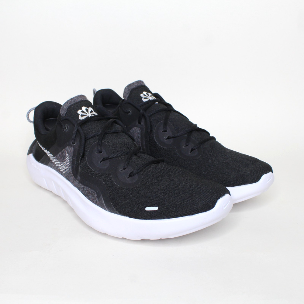Nike Flex Run 2021 Black White Smoke Gray Athletic Sneakers CW3408-002 Men Sz 13